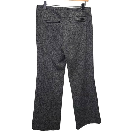 Express Grey Black Flare Leg Trouser Pants Size 8 - Picture 2 of 16